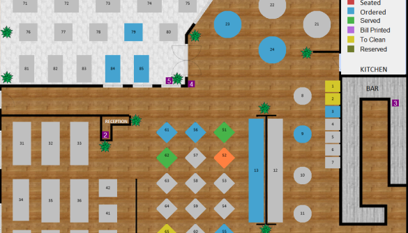 Restaurant Module & Table Layout