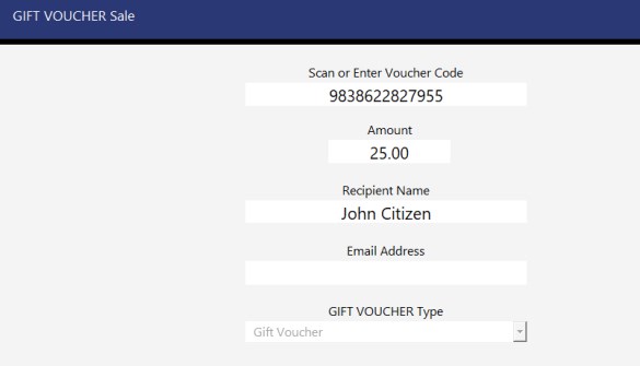 Gift Vouchers & Credit Notes